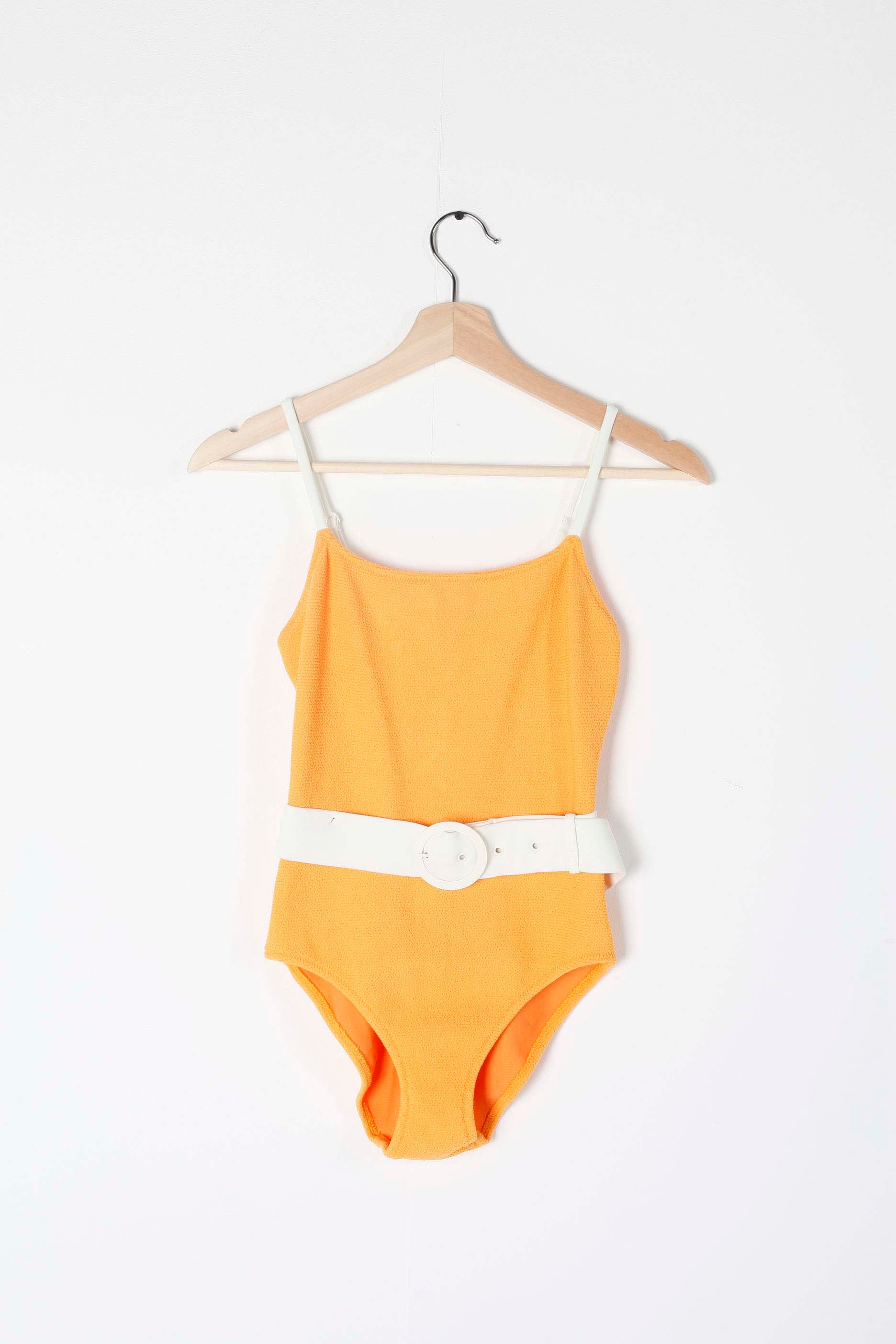 Orange Belted Swimsuit (Small)