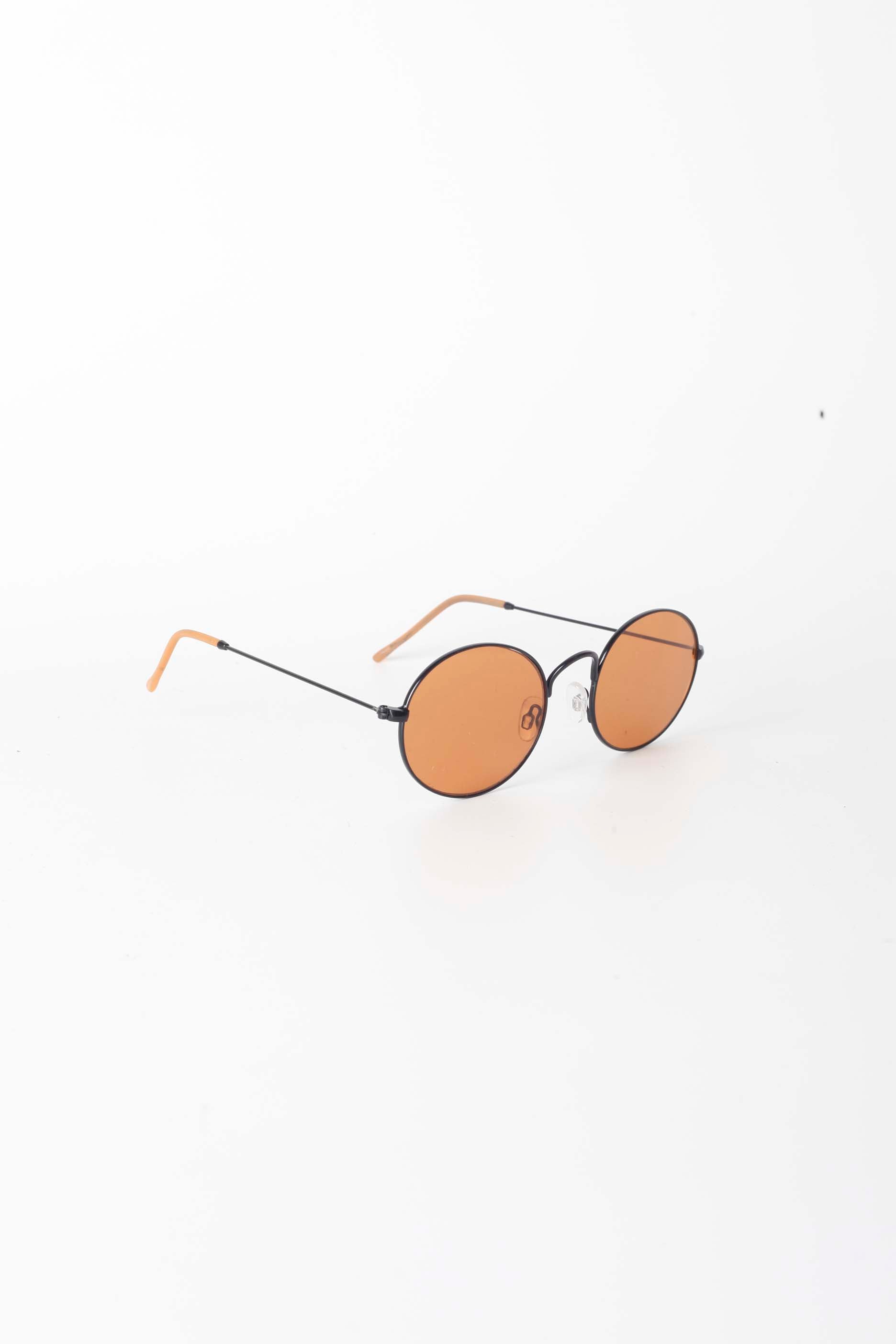 Oval Orange Tinted Sunglasses