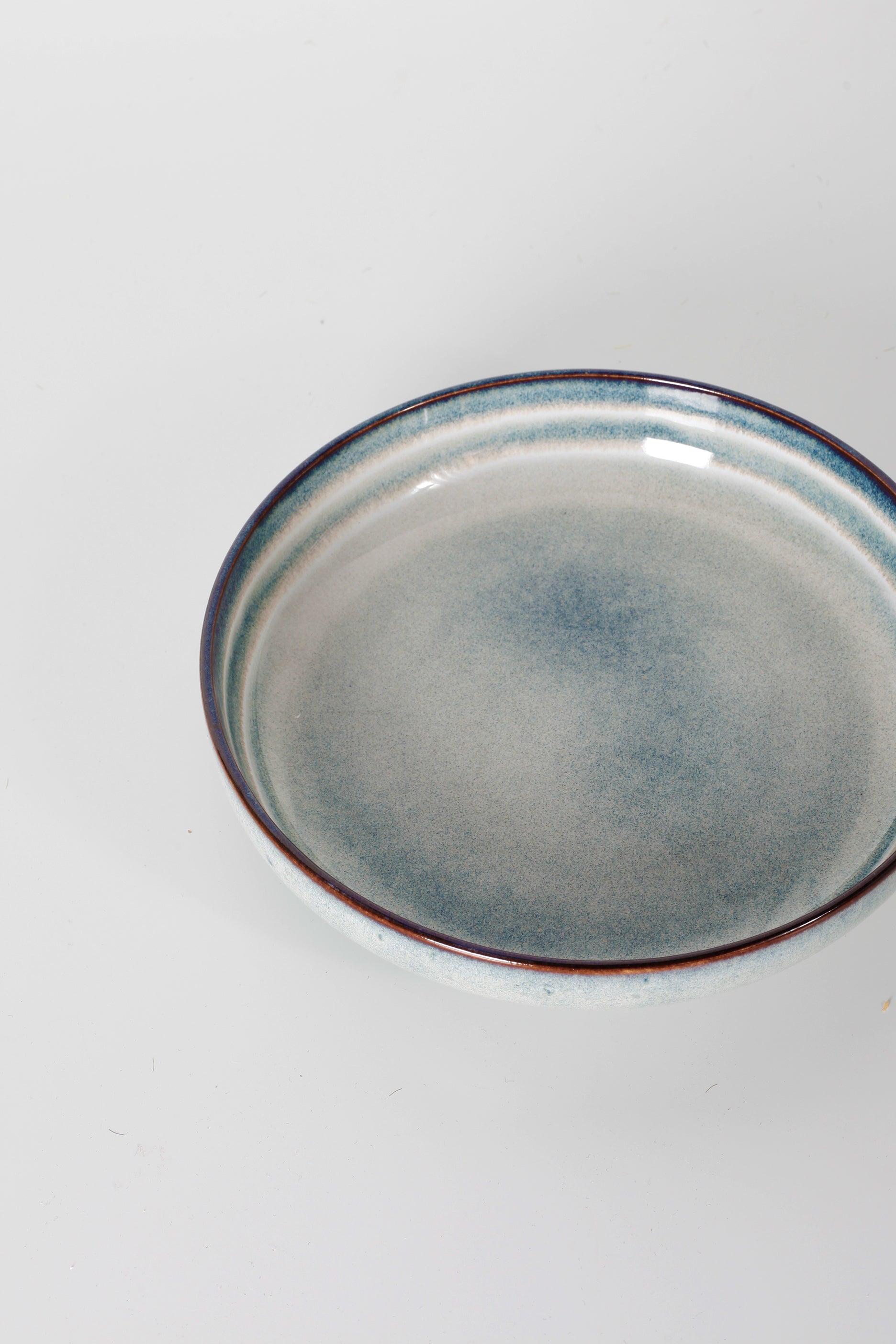 Light Blue Earthenware Salad Bowl (2pcs available)