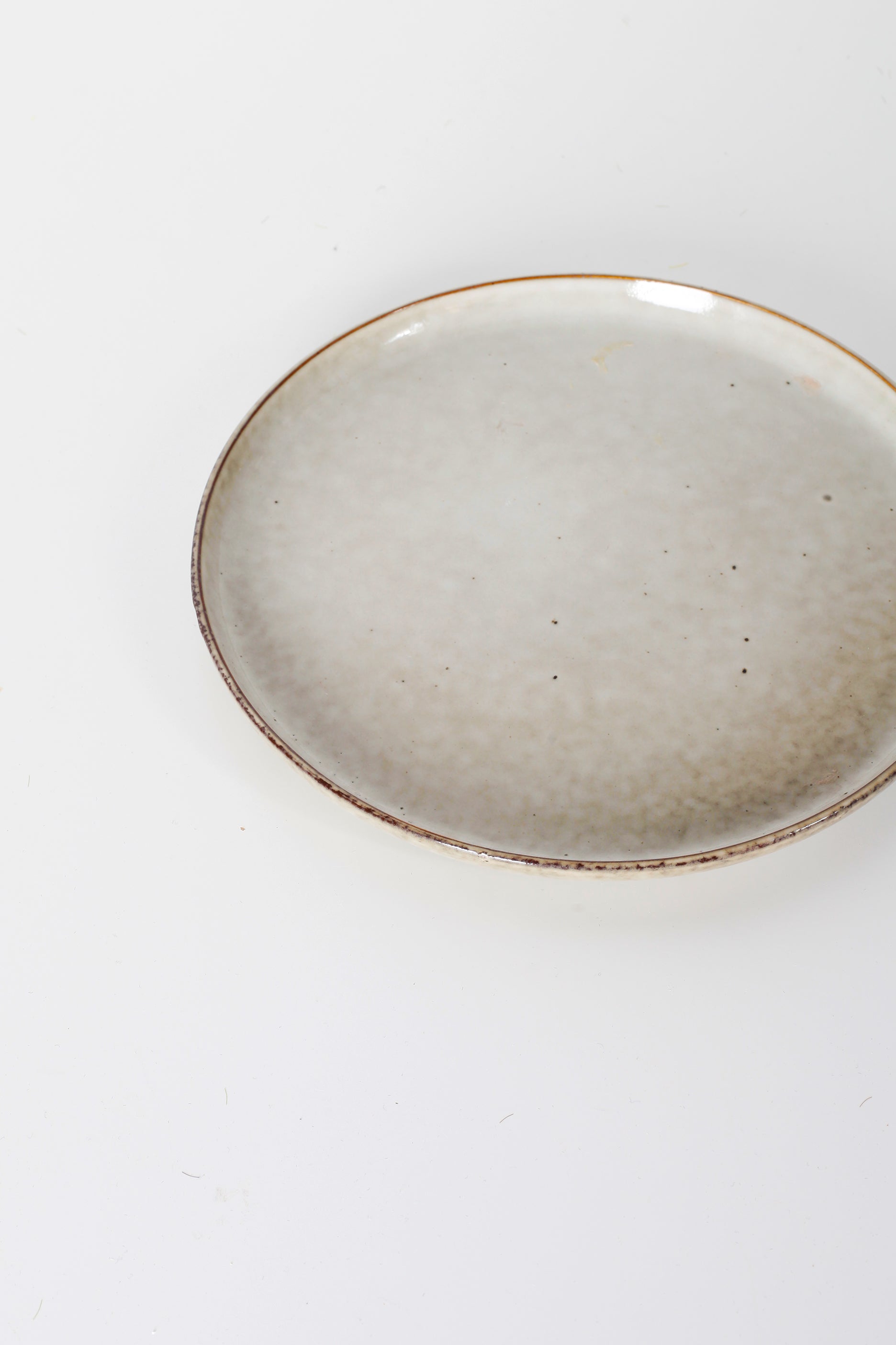 Green Earthenware Dinner Plate