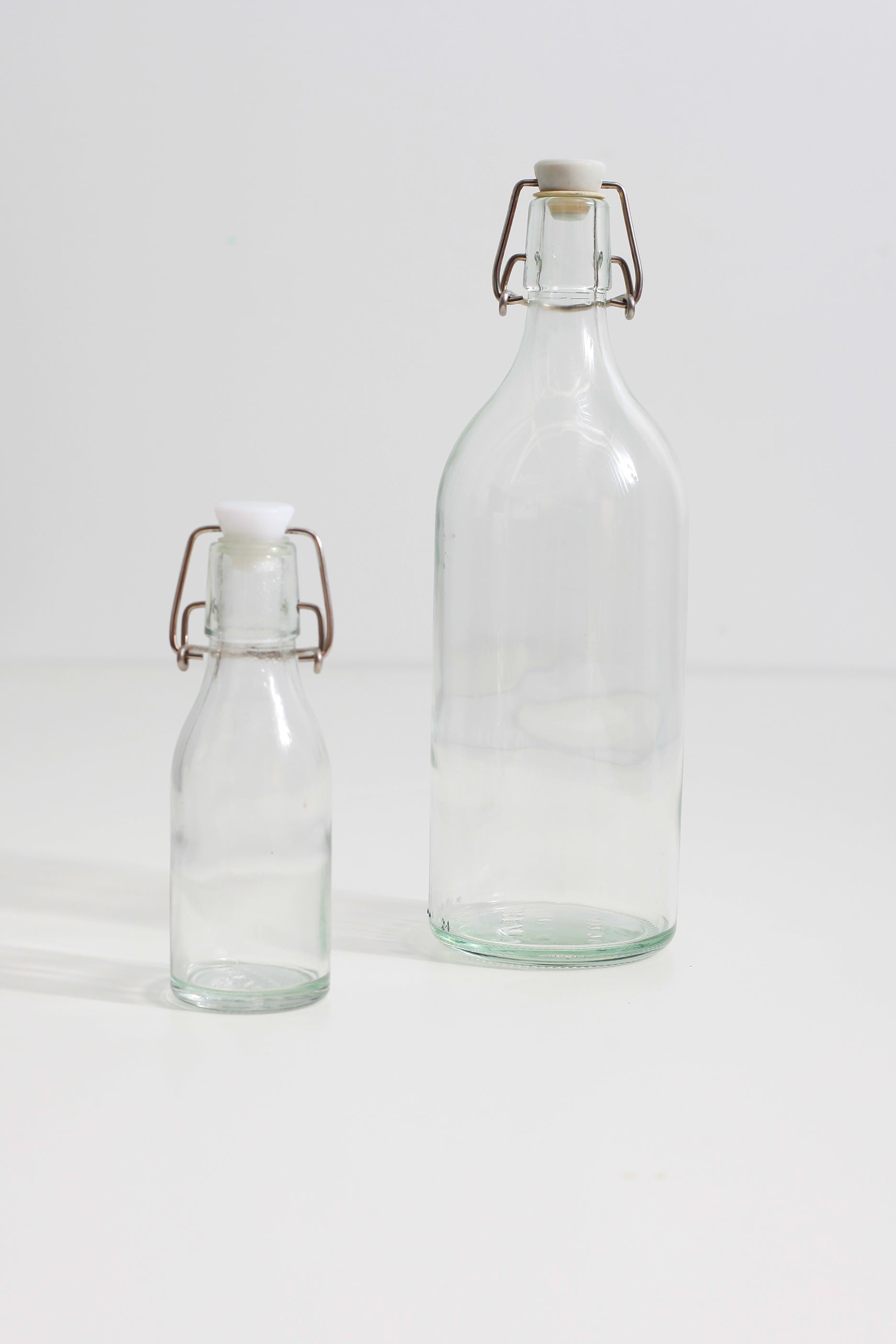 Glass Bottle with Clip - Large