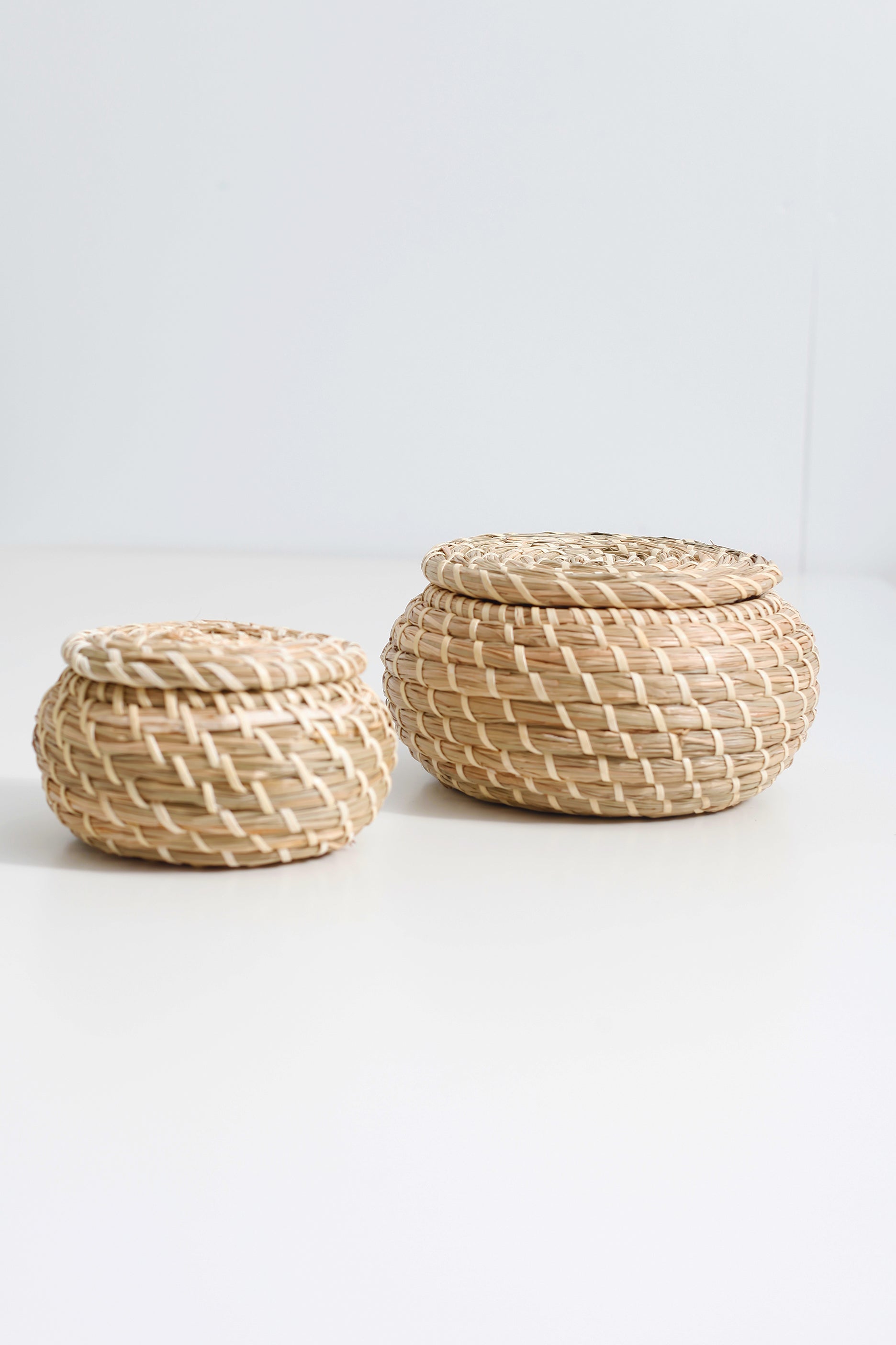 Bamboo Storage Baskets - Set of 2