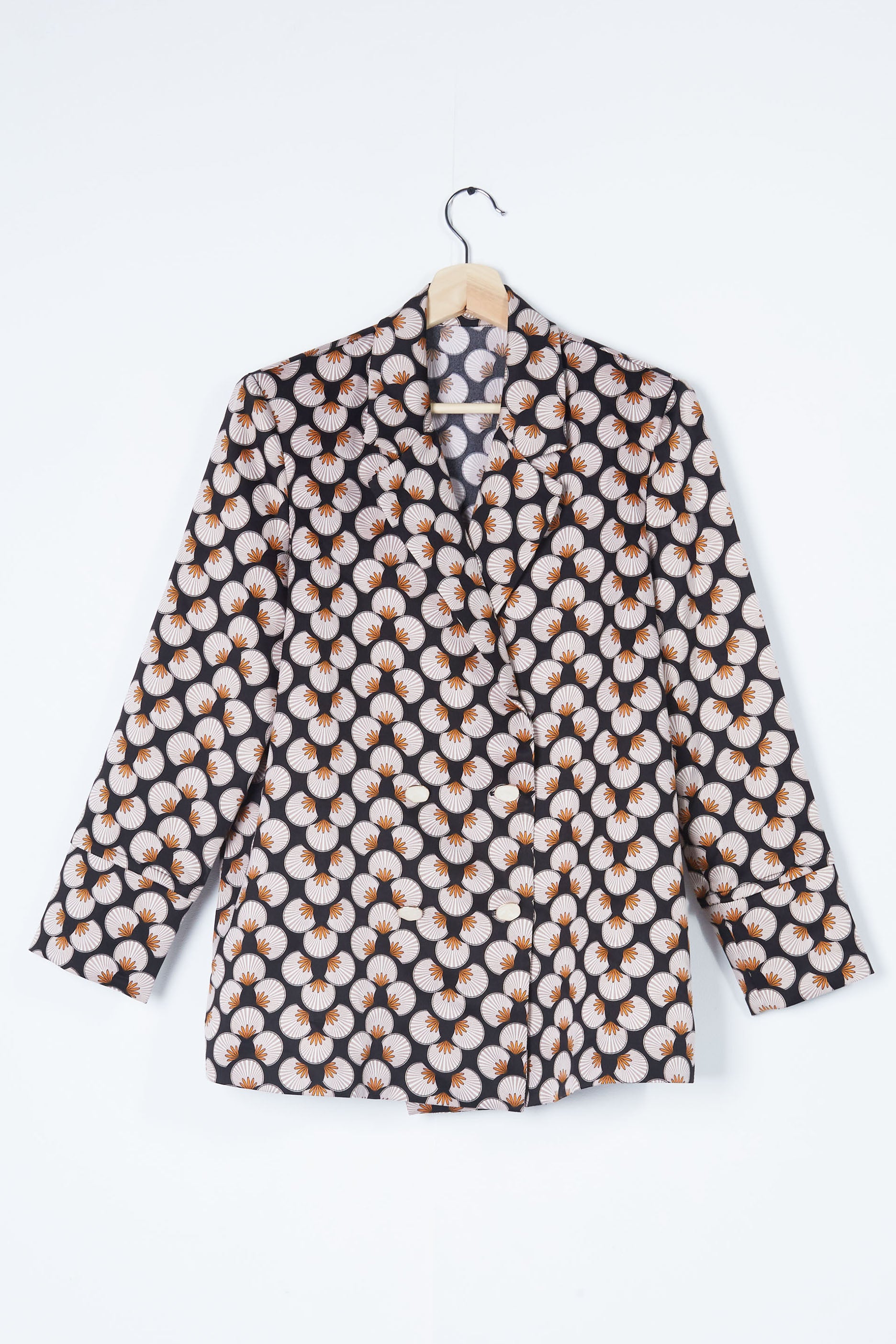 Printed Wide-Leg Trouser Suit
