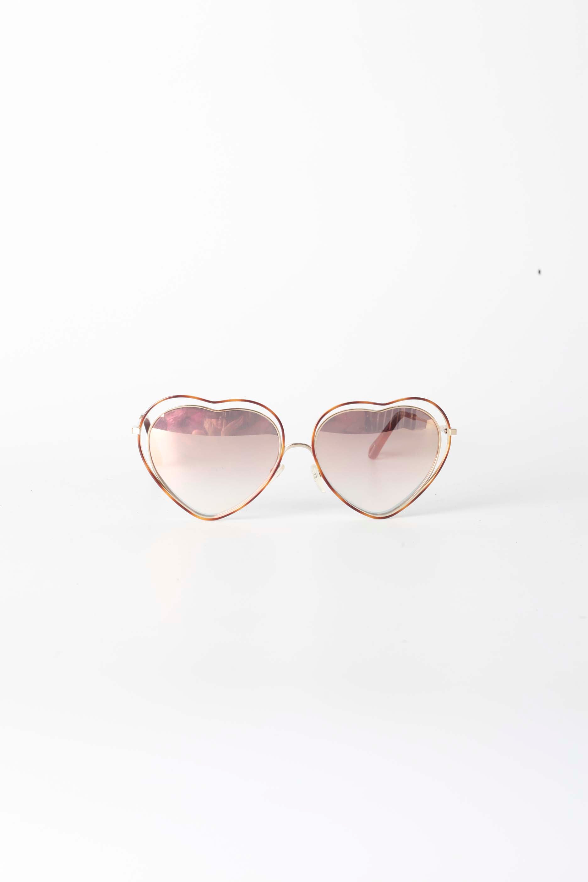 Chloé Rose Gold Heart Sunglasses