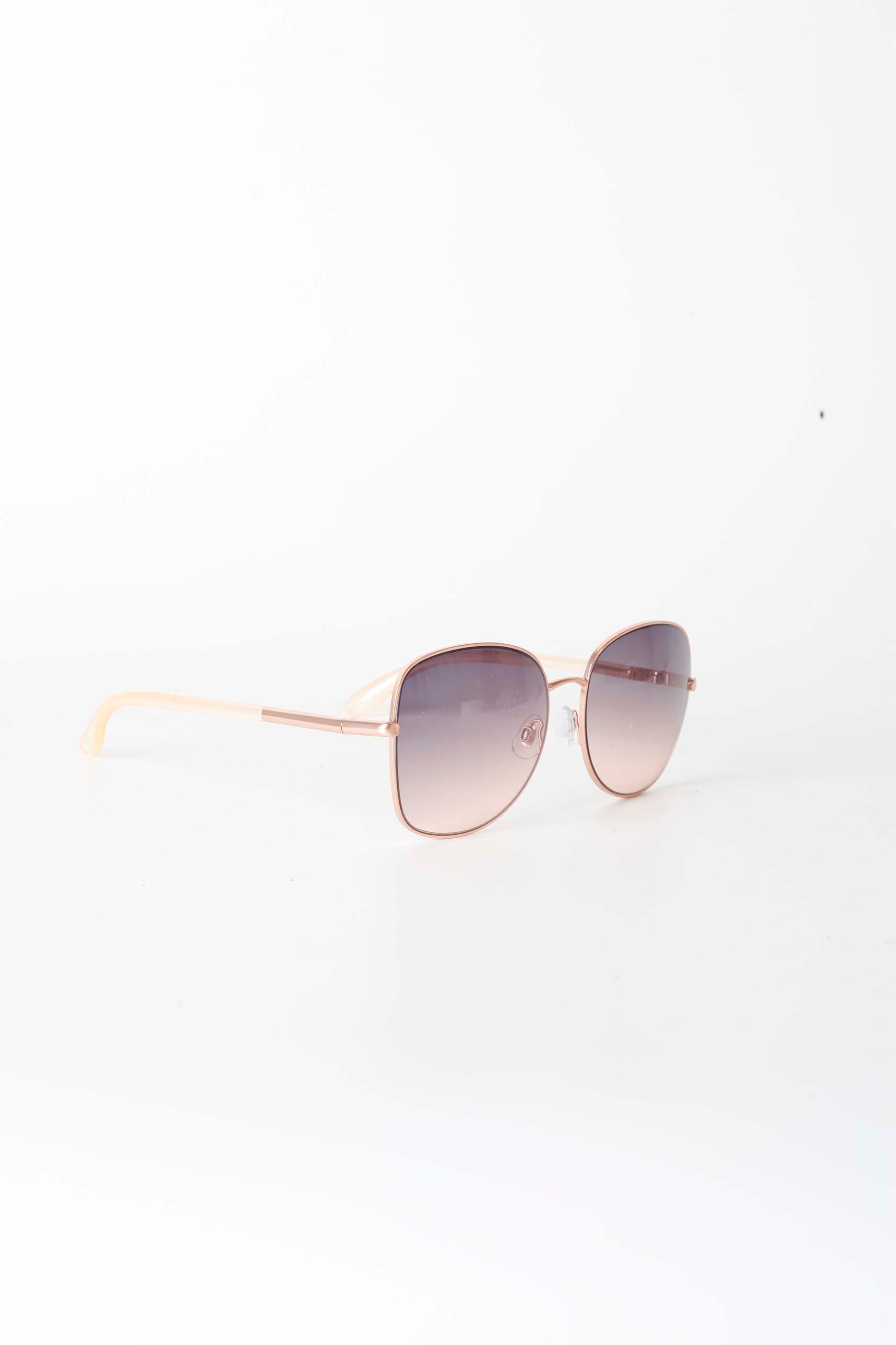 Rose Gold Round Sunglasses