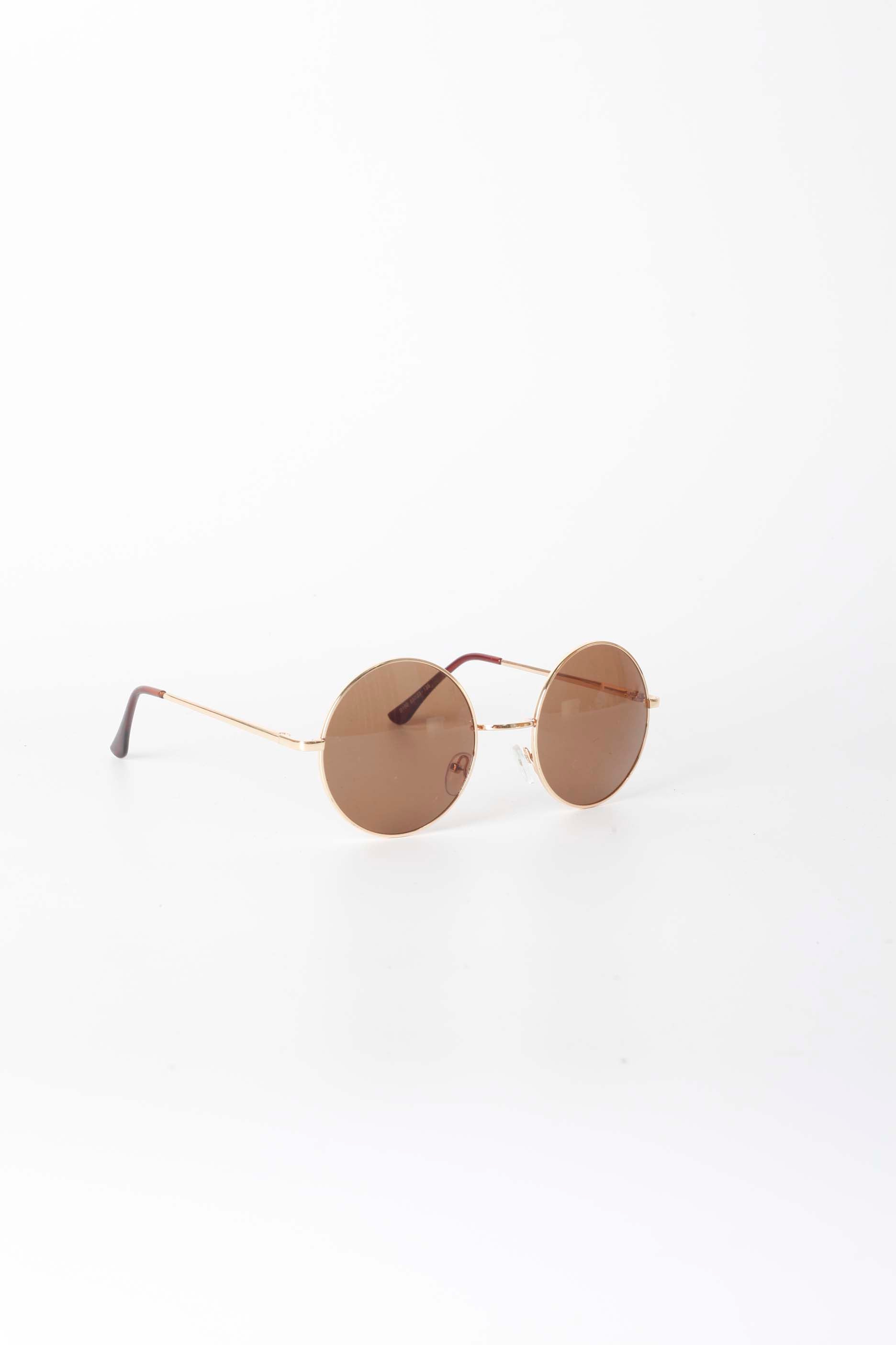 Round Framed Tinted Sunglasses