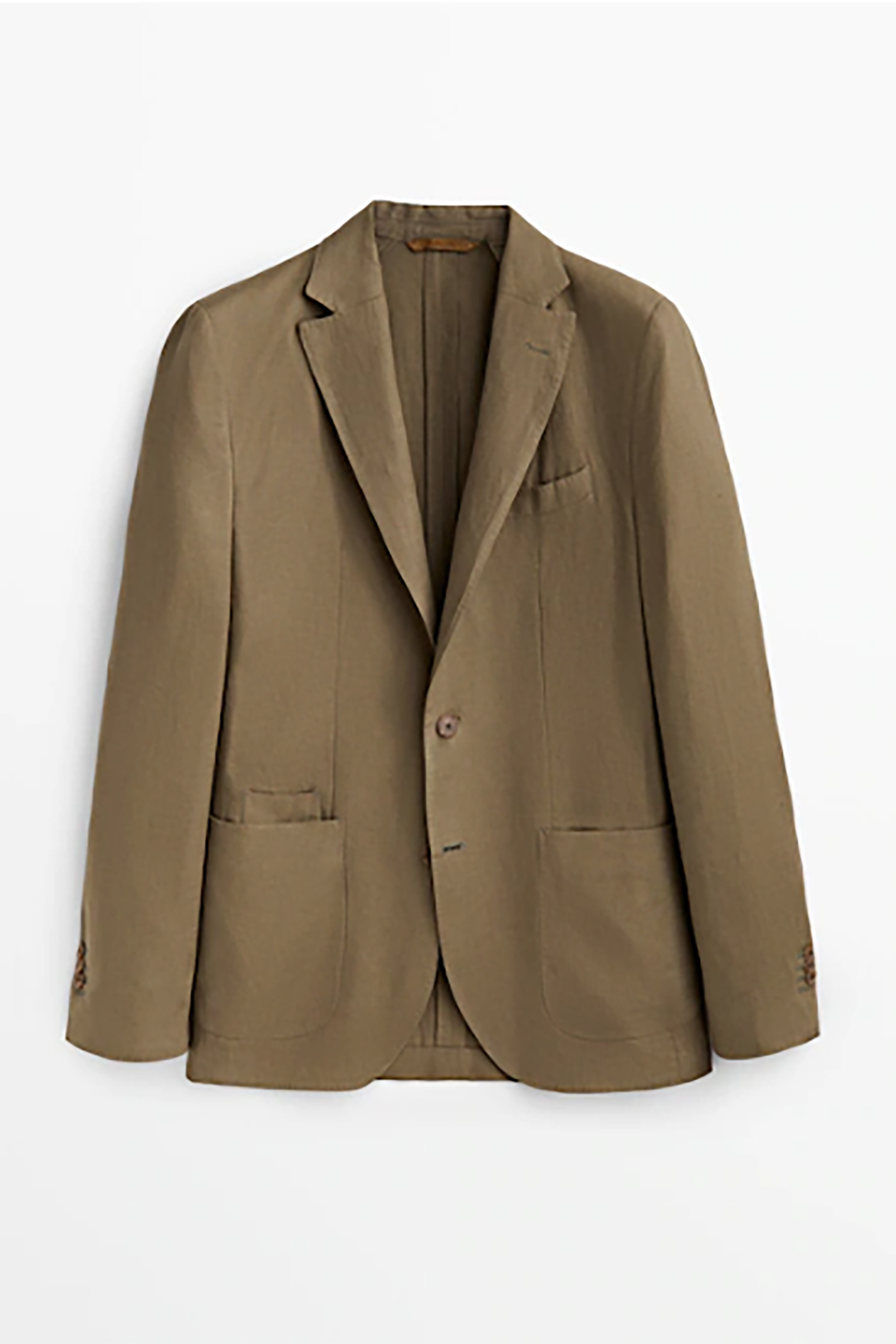 Mens Khaki Linen Suit