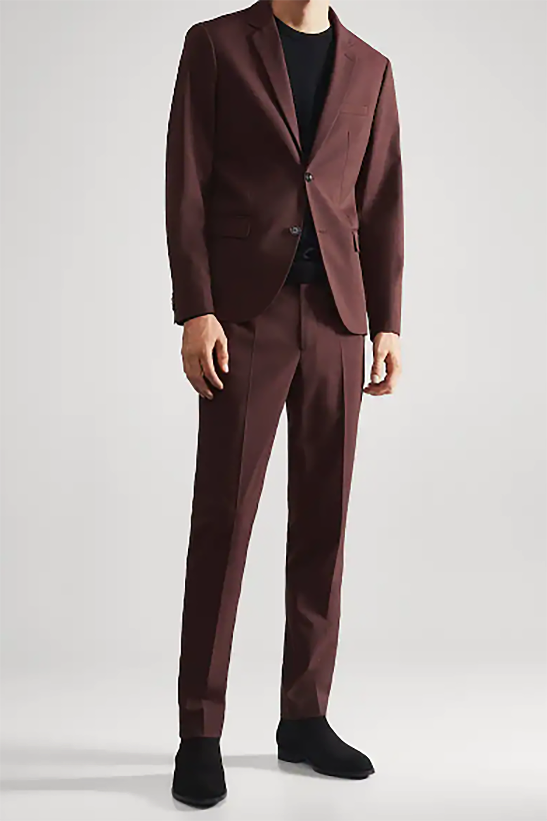 Maroon Slim Fit Suit (Eu50/W32)