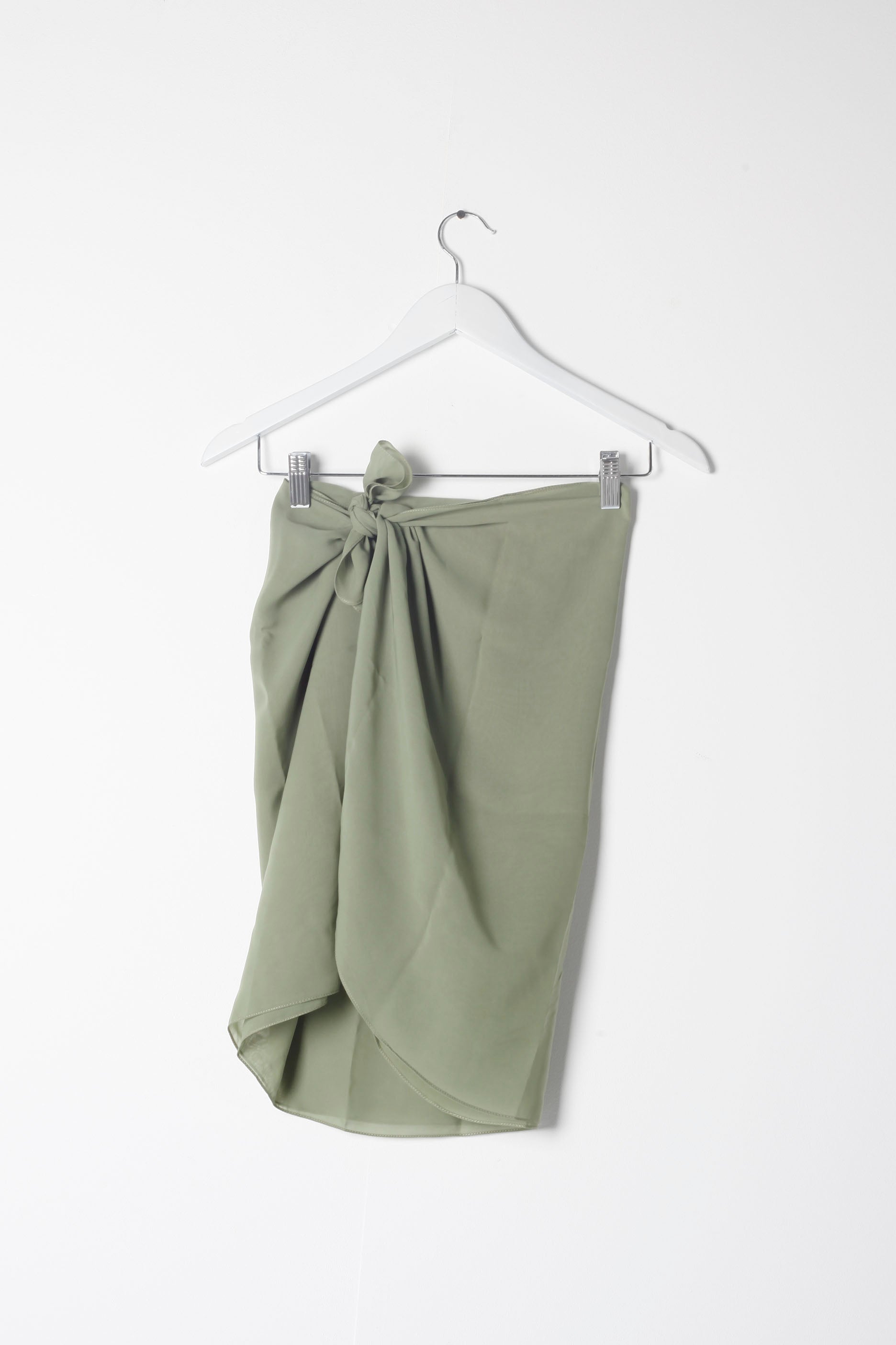 Short Khaki Green Beach Sarong
