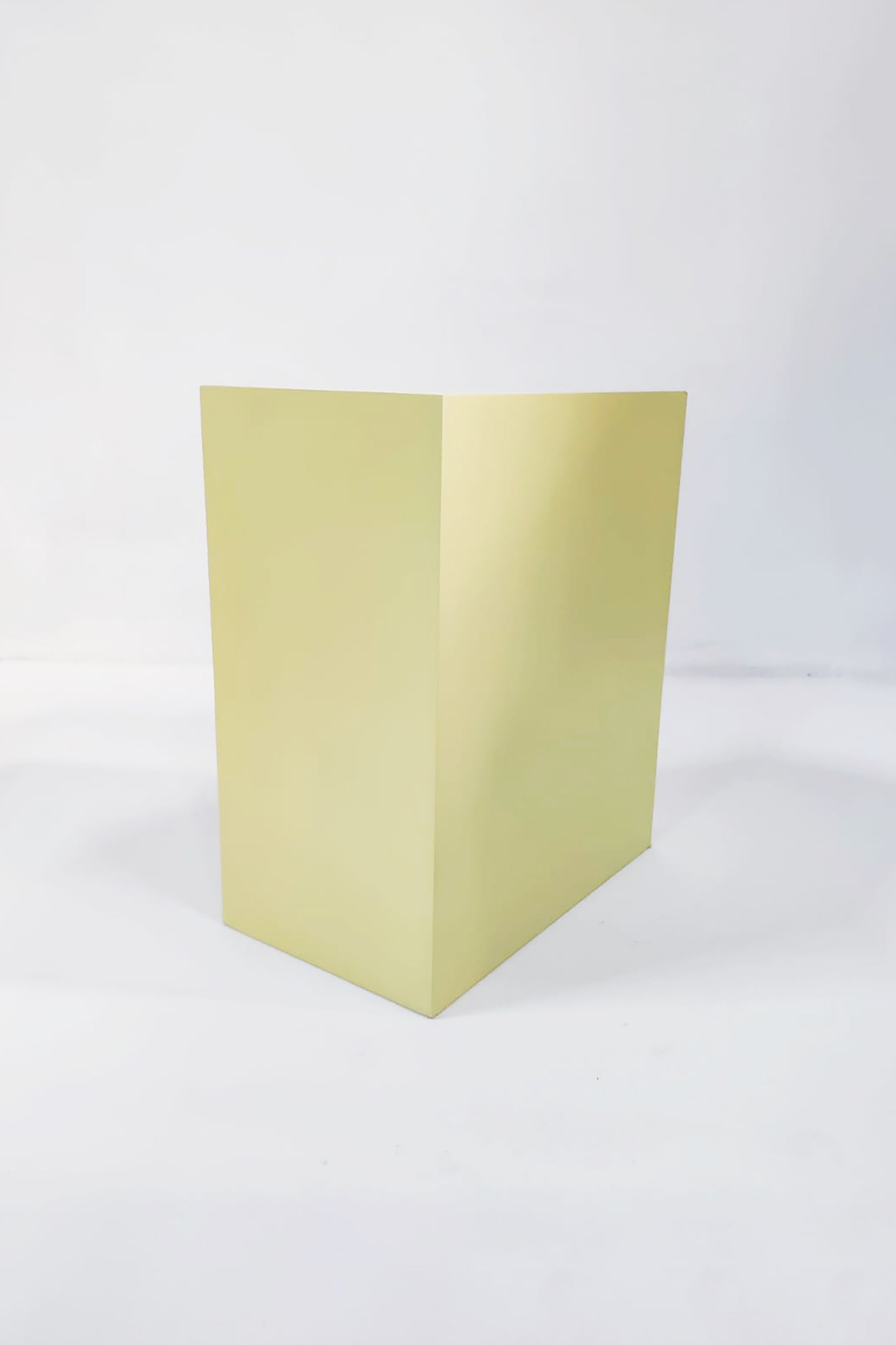 Yellow Block Plinth (60cm x 50cm x 30cm)