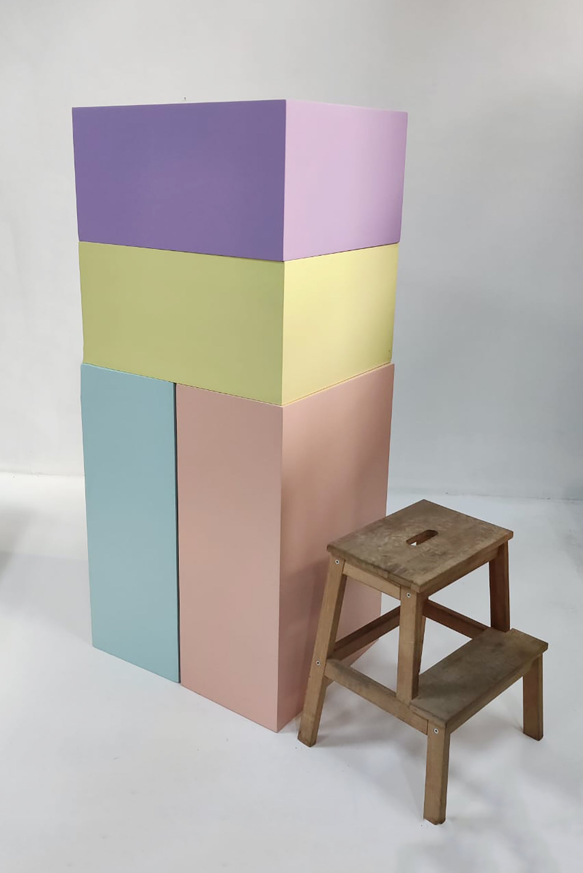 Yellow Block Plinth (60cm x 50cm x 30cm)