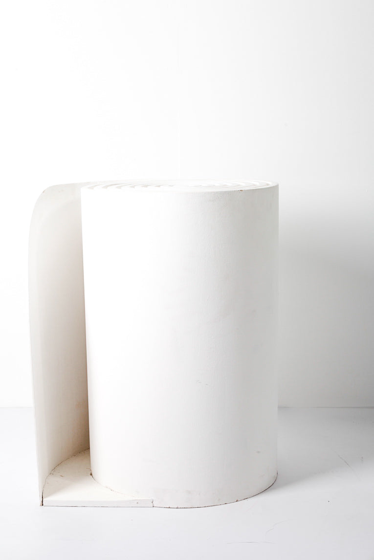 White Circular Plinth