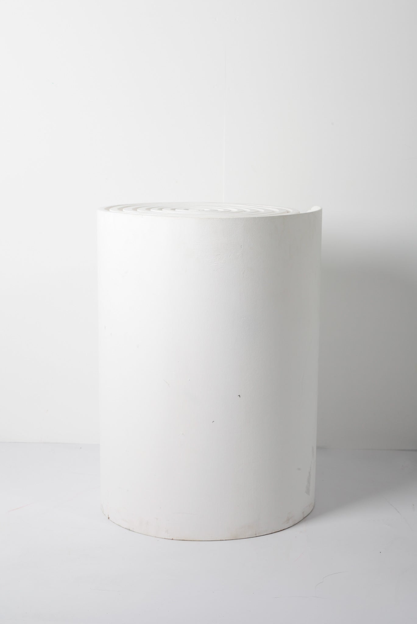 White Circular Plinth