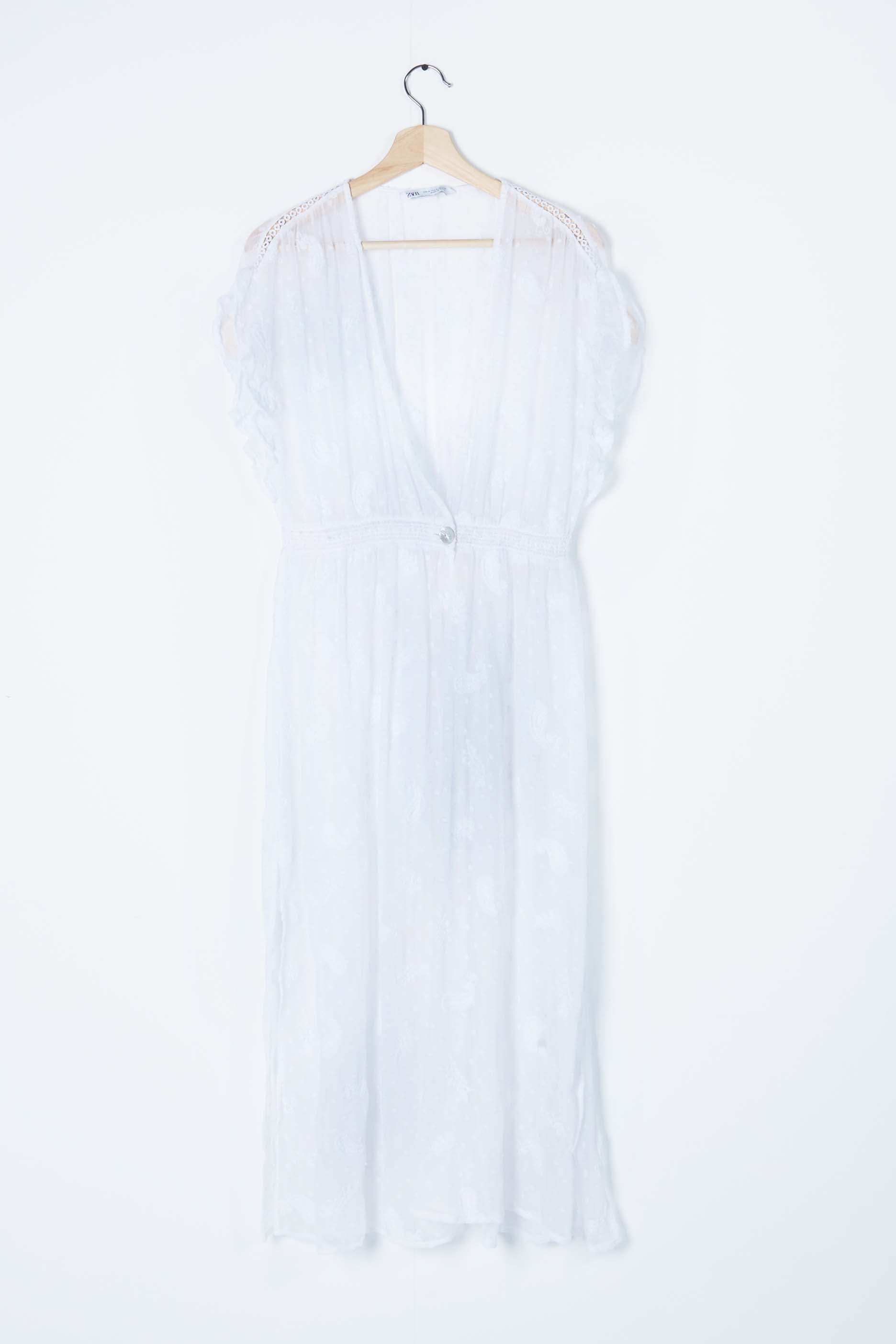 White Lace Beach Kaftan