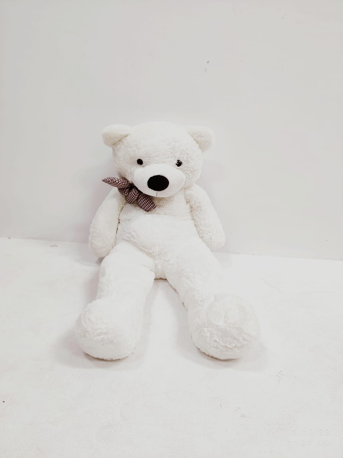 Giant White Stuffed Teddy Bear - 160cm