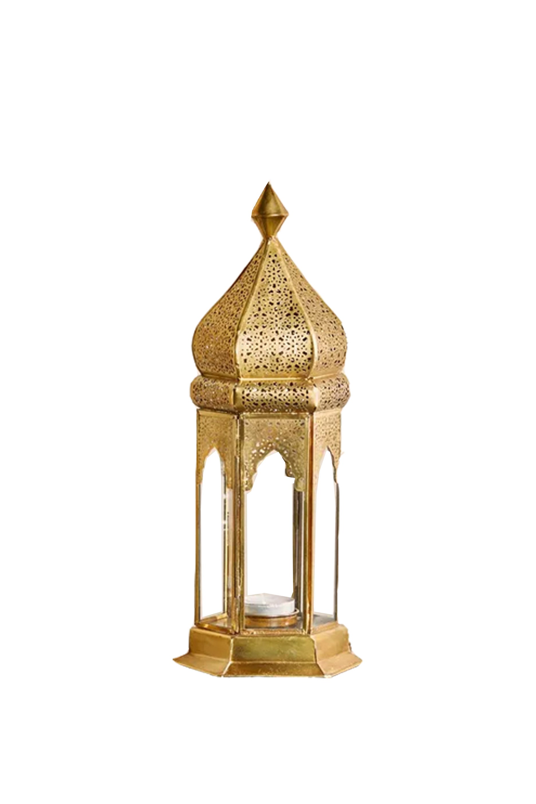 Gold Metal Lantern (H33cm)